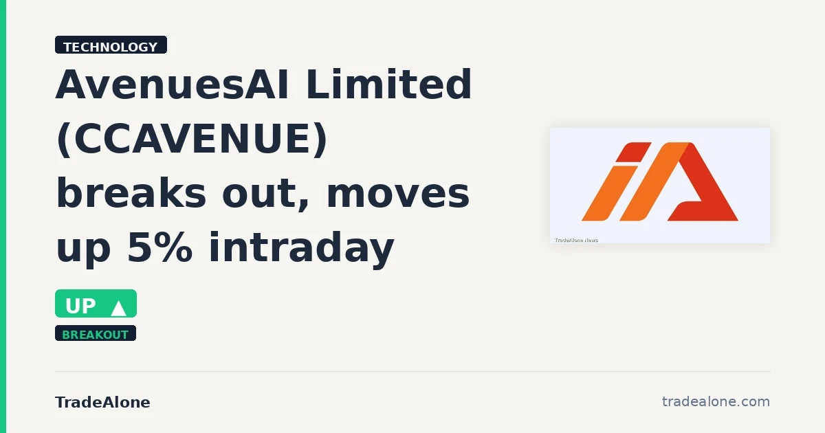 AvenuesAI Limited CCAVENUE breaks out