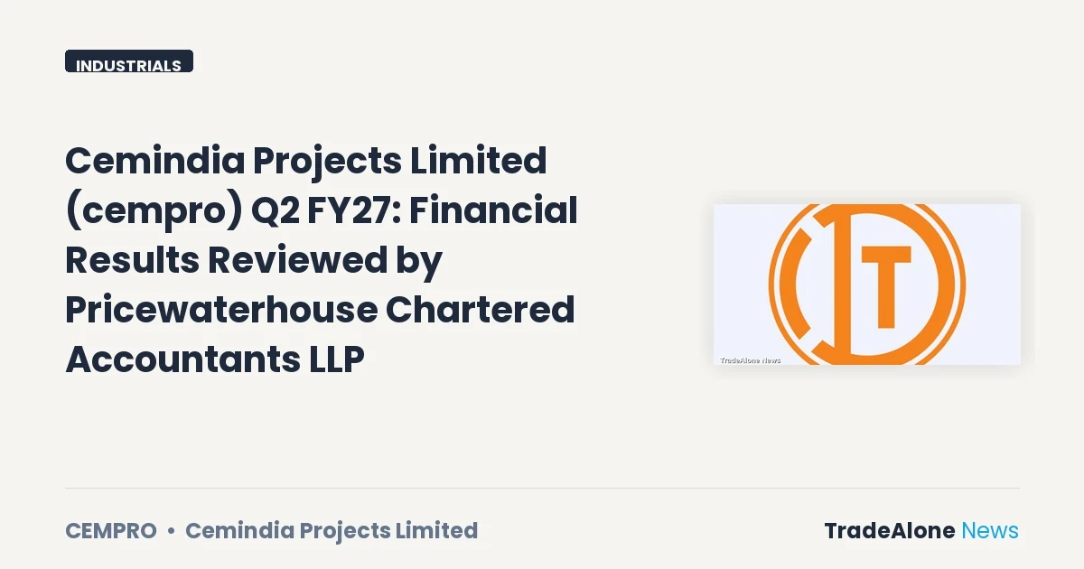 Cemindia Projects Limited Cempro Q2 FY27 Results