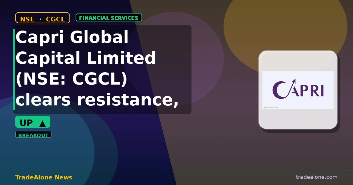 Capri Global Capital Limited CGCL clears resistance