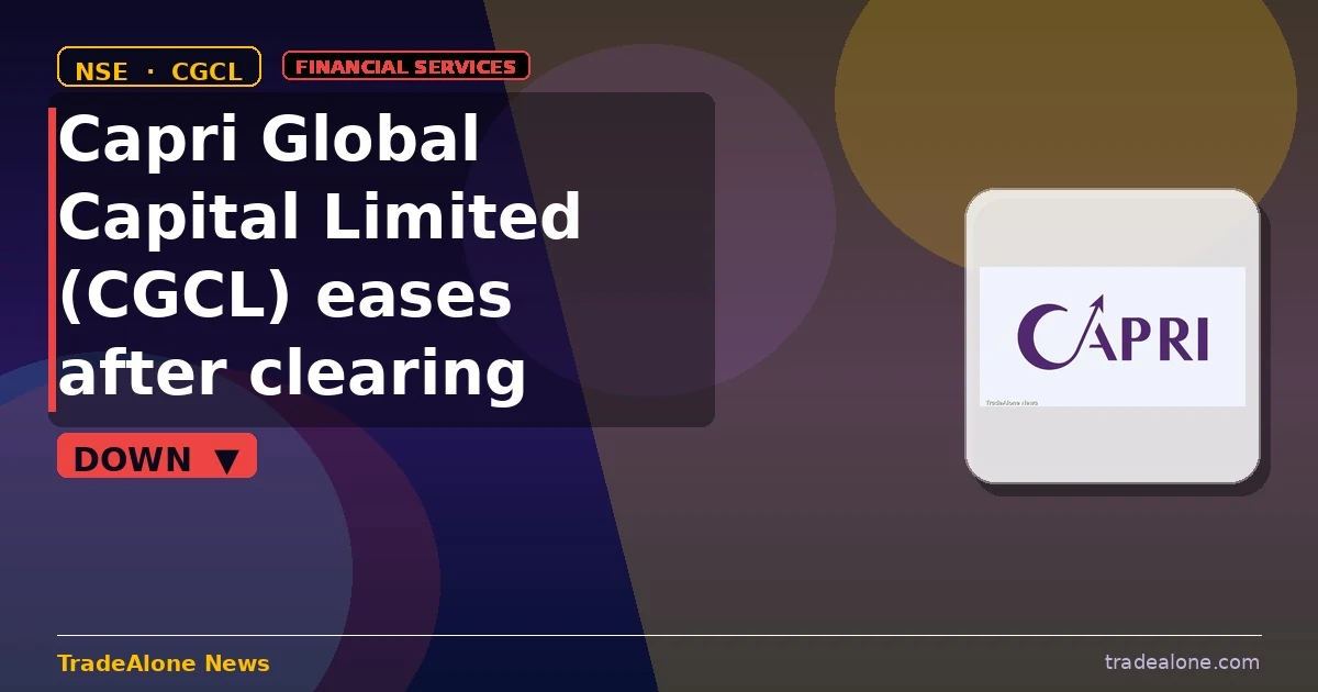 Capri Global Capital Limited CGCL stock fall