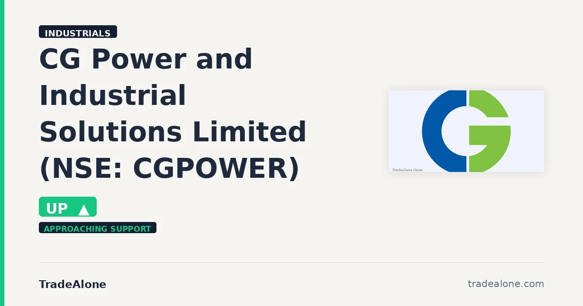 CG Power and Industrial Solutions Limited NSE: CGPOWER edges up