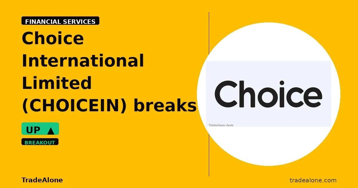 Choice International Limited CHOICEIN breaks out
