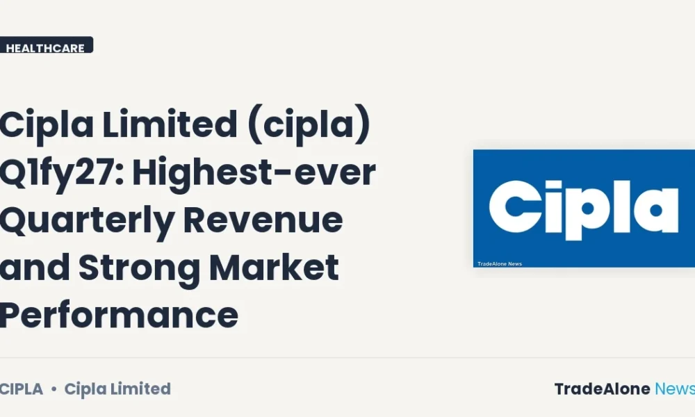 Cipla Limited CIPLA Q1fy27 Results