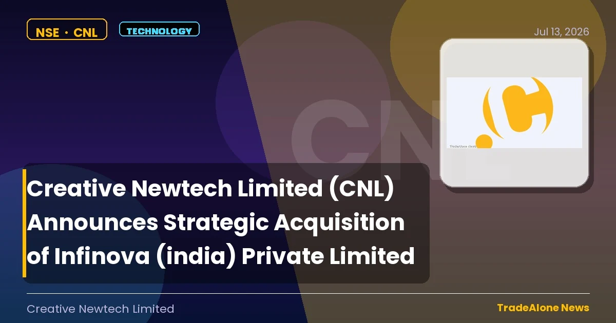 Creative Newtech Limited CNL Acquisition July 2026