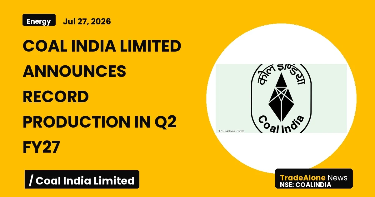 Coal India Limited Coalindia Q2 FY27 Results