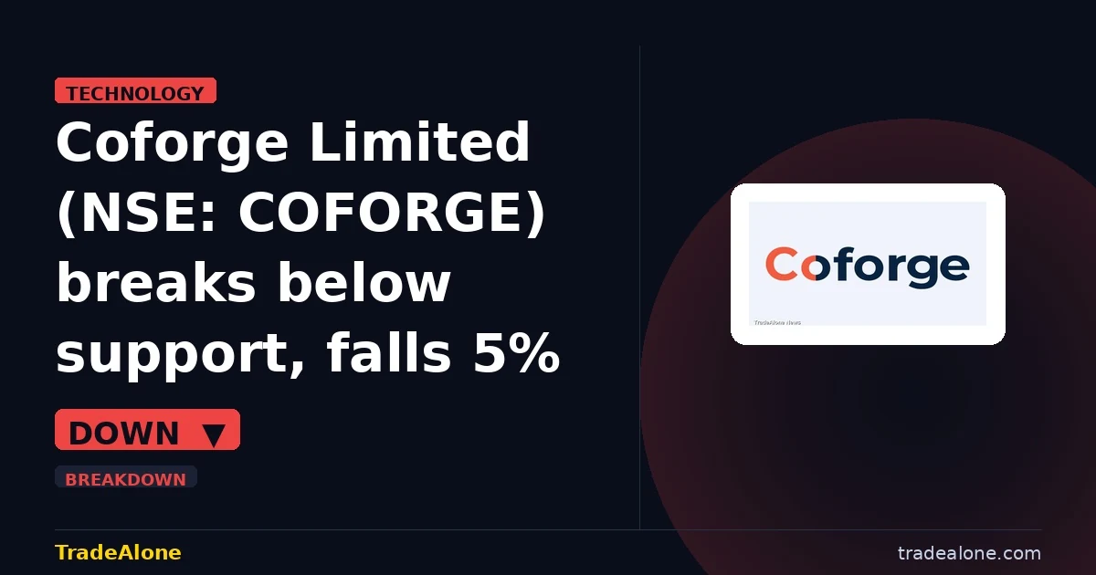 Coforge Limited NSE: COFORGE breaks below support