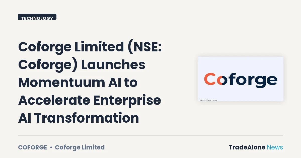 Coforge Limited NSE Coforge Launch Momentuum AI