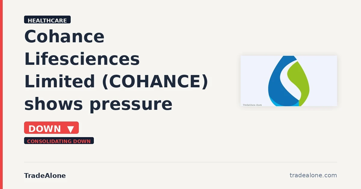 Cohance Lifesciences Limited NSE COHANCE down 5% intraday
