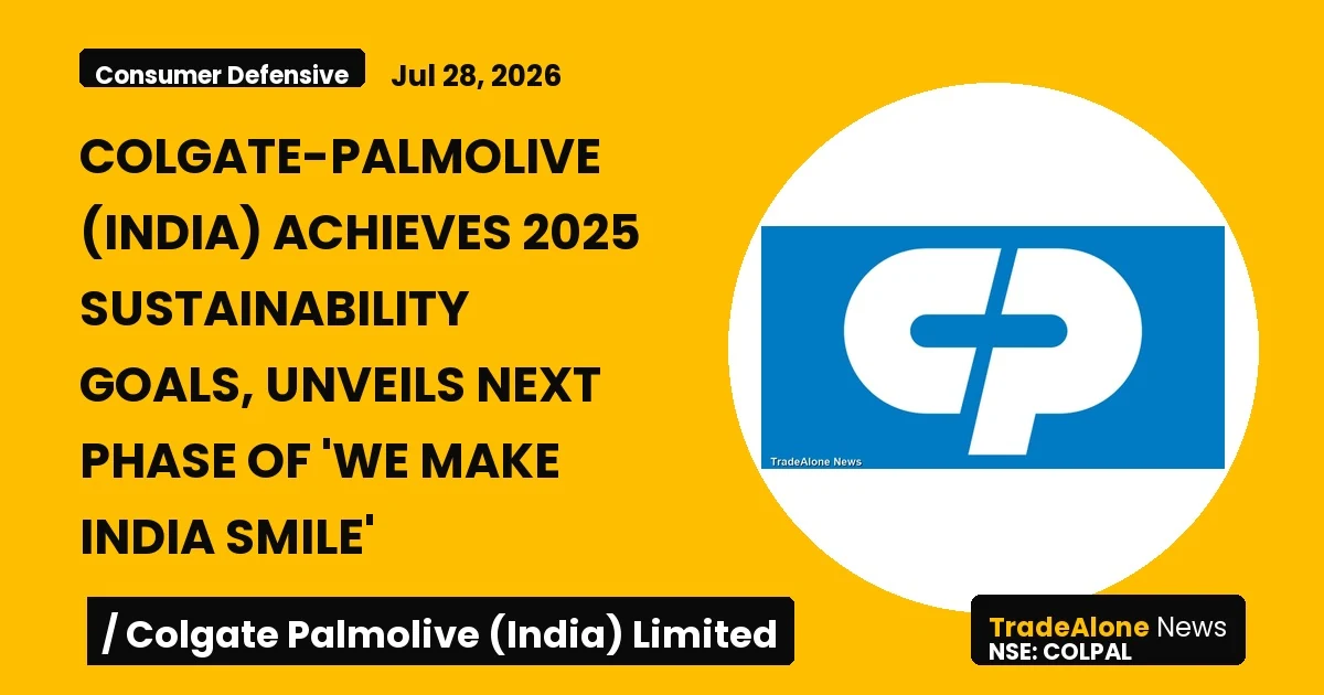 Colgate Palmolive (india) Limited 2025 Sustainability Goals