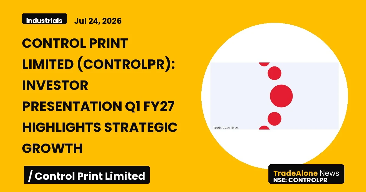 Control Print Limited Controlpr Q1 FY27 Investor Presentation