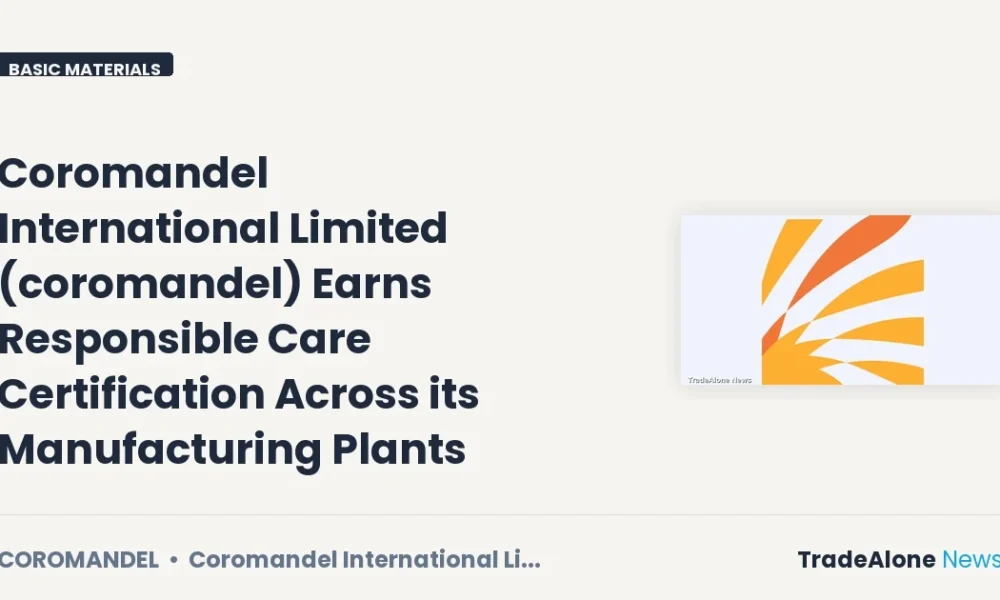 Coromandel International Coromandel Responsible Care Certification Q3 FY26