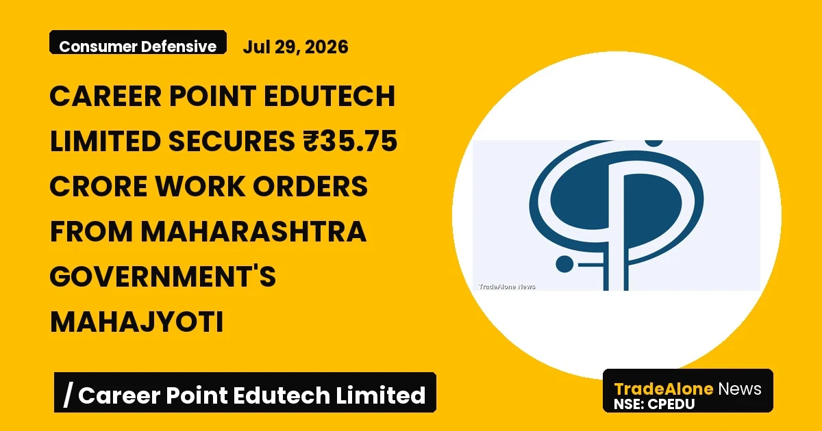 Career Point Edutech Limited CPEDU July 2026 Orders