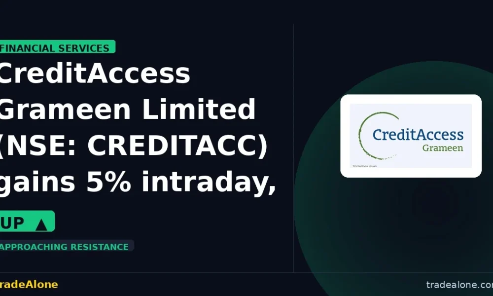 CreditAccess Grameen Limited NSE: CREDITACC gains 5% intraday