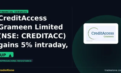 CreditAccess Grameen Limited NSE: CREDITACC gains 5% intraday