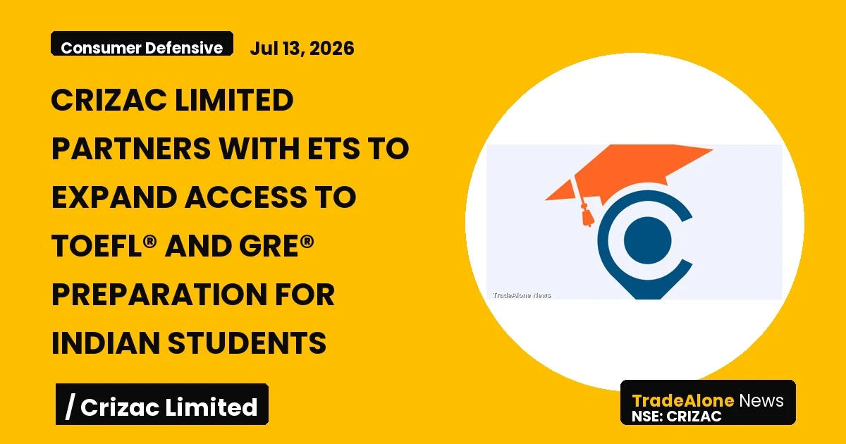Crizac Limited Crizac Partnership with ETS TOEFL GRE Preparation