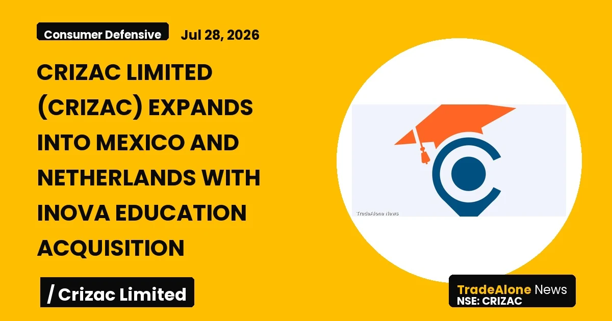 Crizac Limited Crizac Q3 2026 Expansion