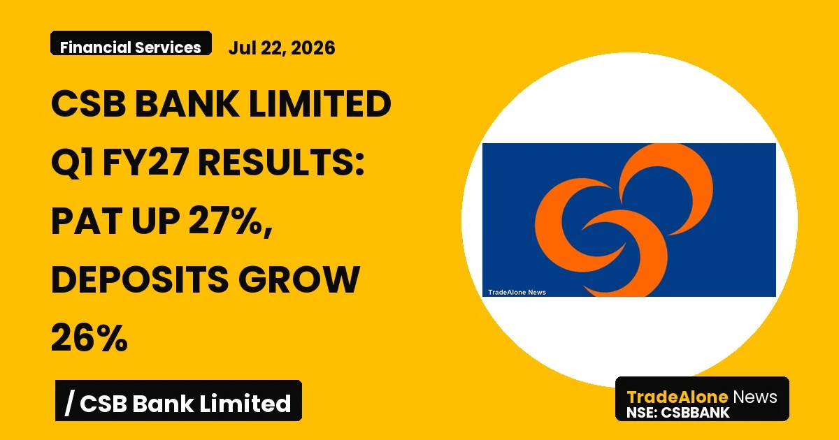 Csb Bank Limited Csbbank Q1 FY27 Results