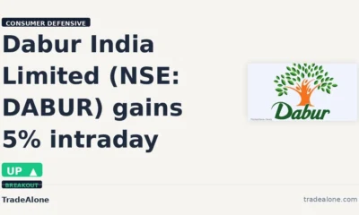 Dabur India Limited NSE: DABUR gains 5% intraday