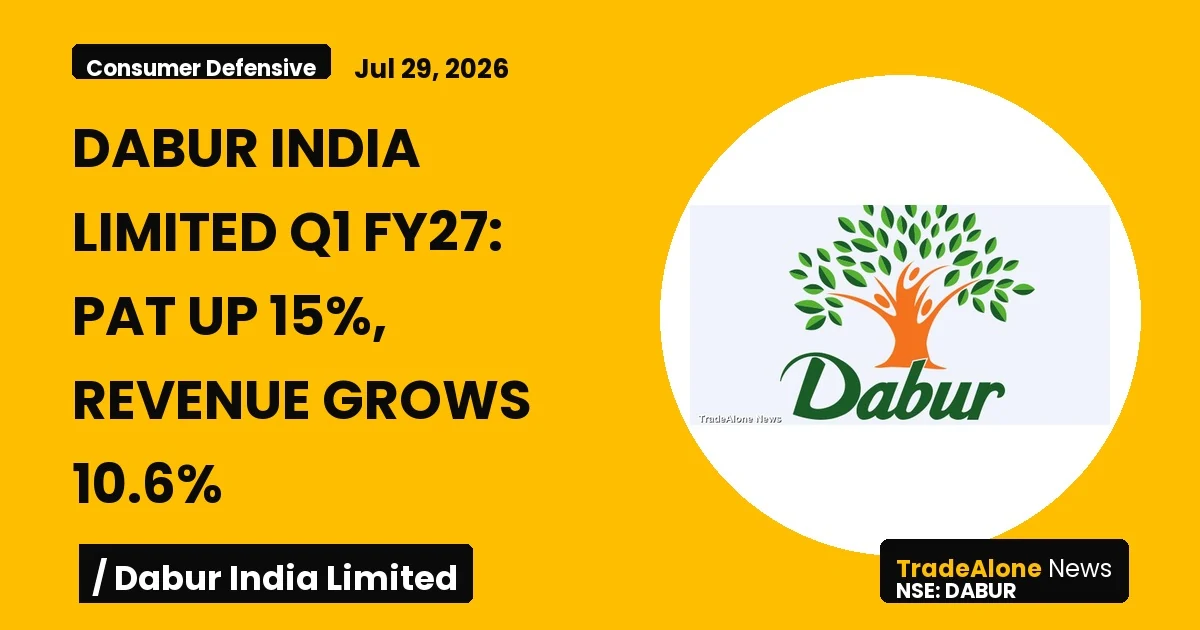 Dabur India Limited DABUR Q1 FY27 Results
