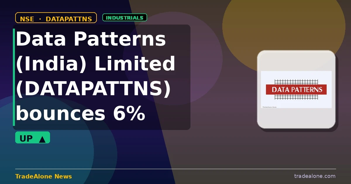 Data Patterns (India) Limited DATAPATTNS intraday bounce