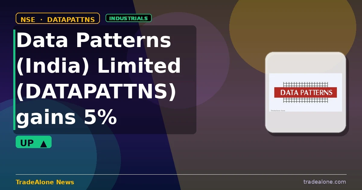 Data Patterns (India) Limited DATAPATTNS gains 5% intraday