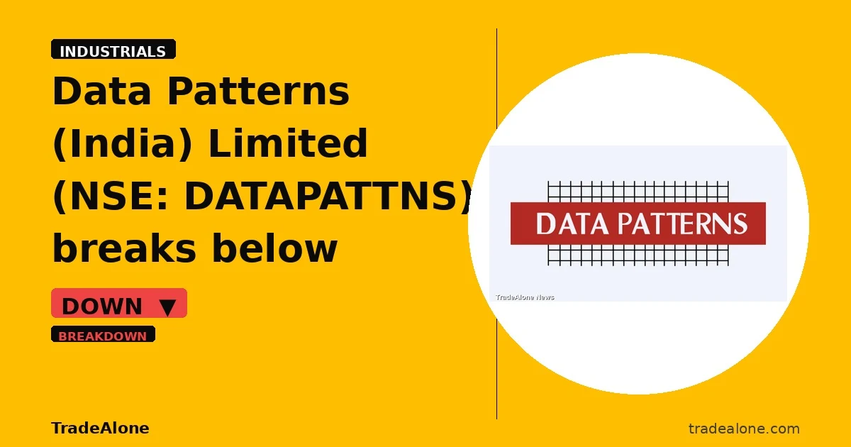 Data Patterns (India) Limited NSE: DATAPATTNS breakdown