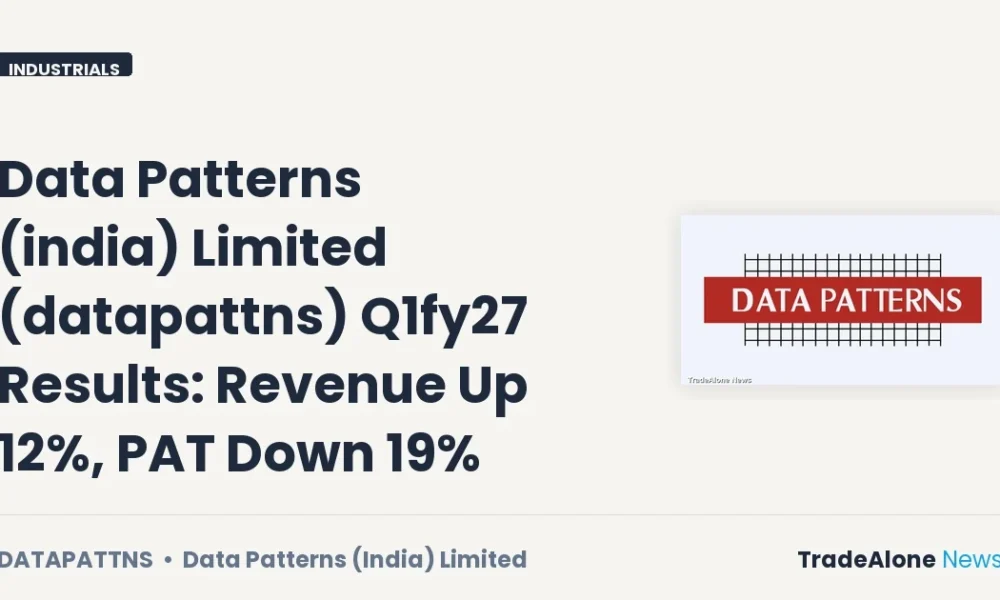 Data Patterns (india) Limited Datapattns Q1fy27 Results