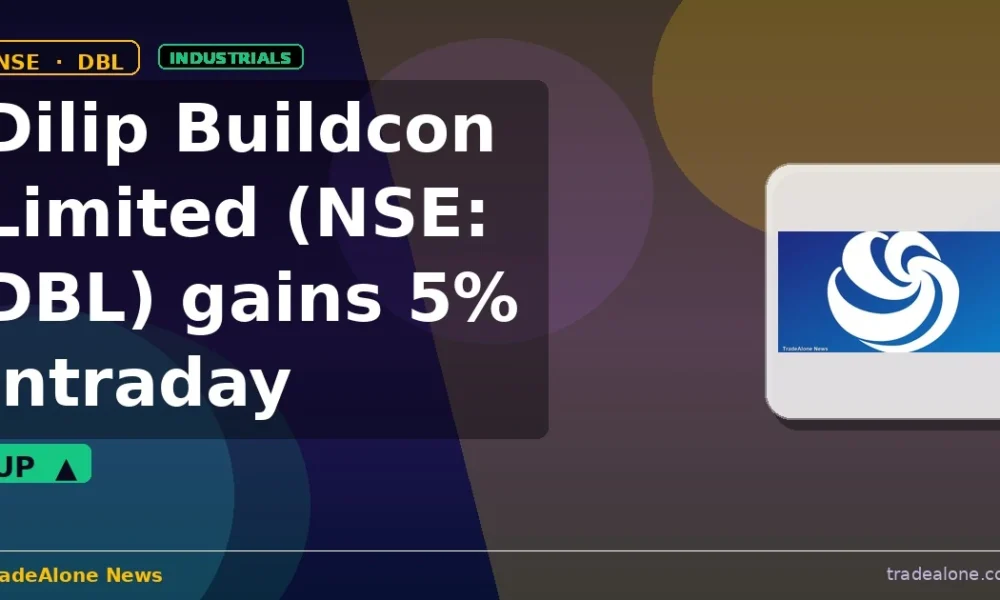 Dilip Buildcon Limited DBL gains 5% intraday