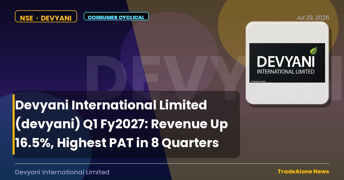 Devyani International Limited Devyani Q1 Fy2027 Results