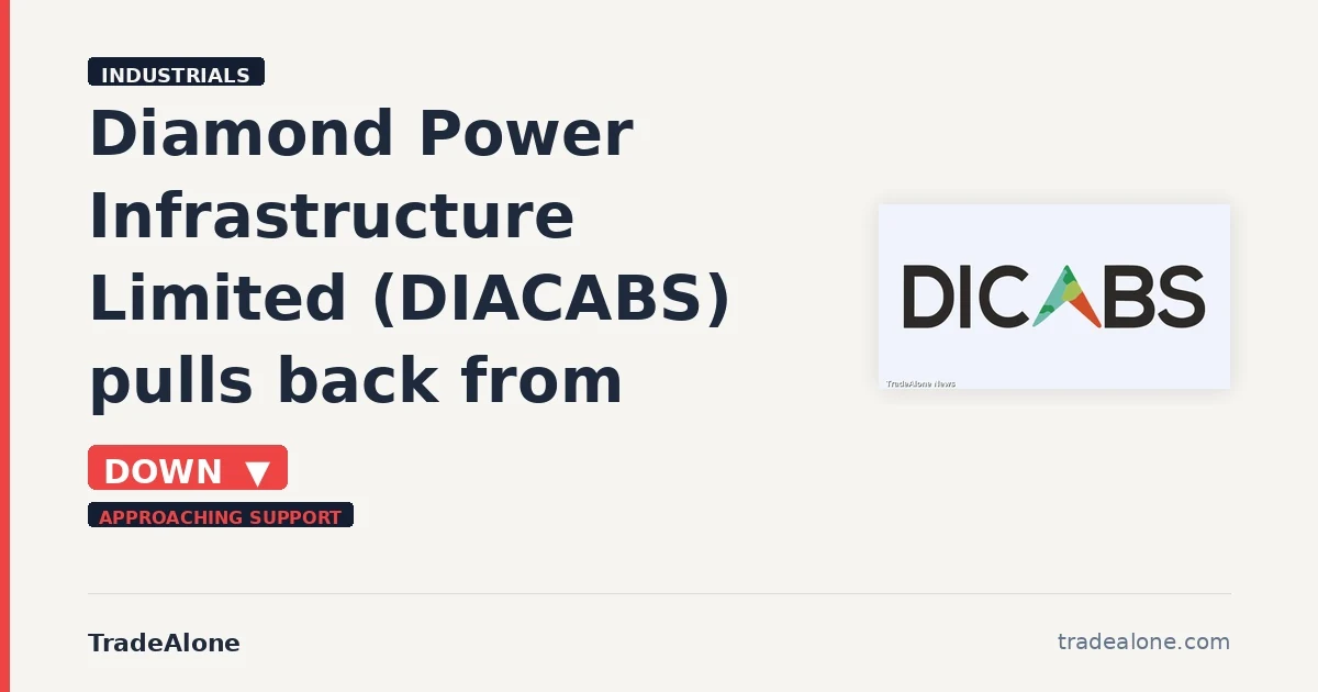 Diamond Power Infrastructure Limited DIACABS stock down 5%