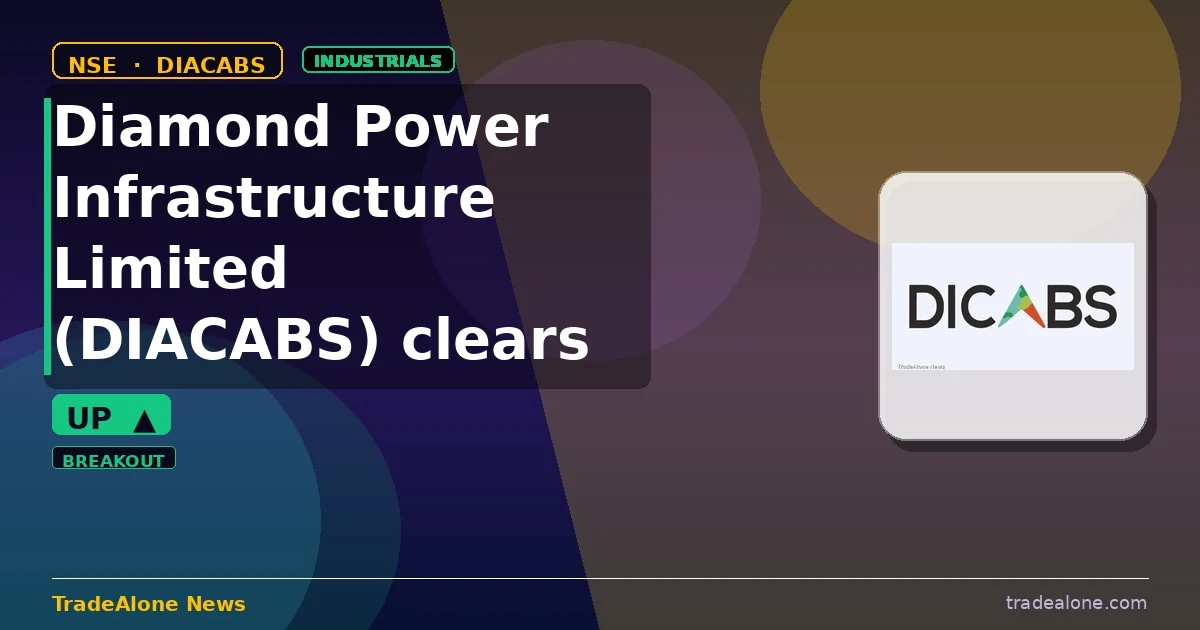 Diamond Power Infrastructure Limited DIACABS clears resistance