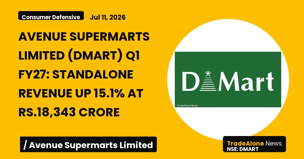 Avenue Supermarts Limited DMART Q1fy27 Results