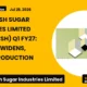 Dwarikesh Sugar Industries Limited Dwarkesh Q1 FY27 Results
