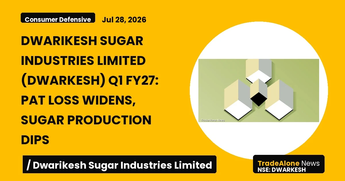 Dwarikesh Sugar Industries Limited Dwarkesh Q1 FY27 Results