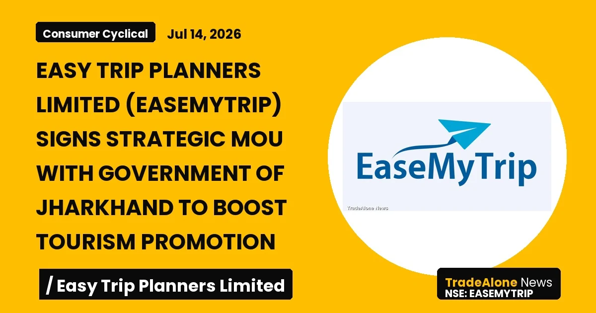 Easy Trip Planners Limited Easemytrip Q2 FY26 Strategic Mou