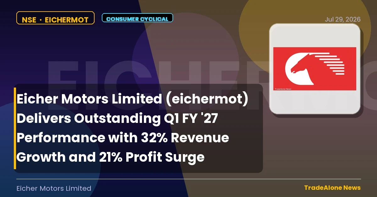 Eicher Motors Limited Eichermot Q1 FY 27 Results