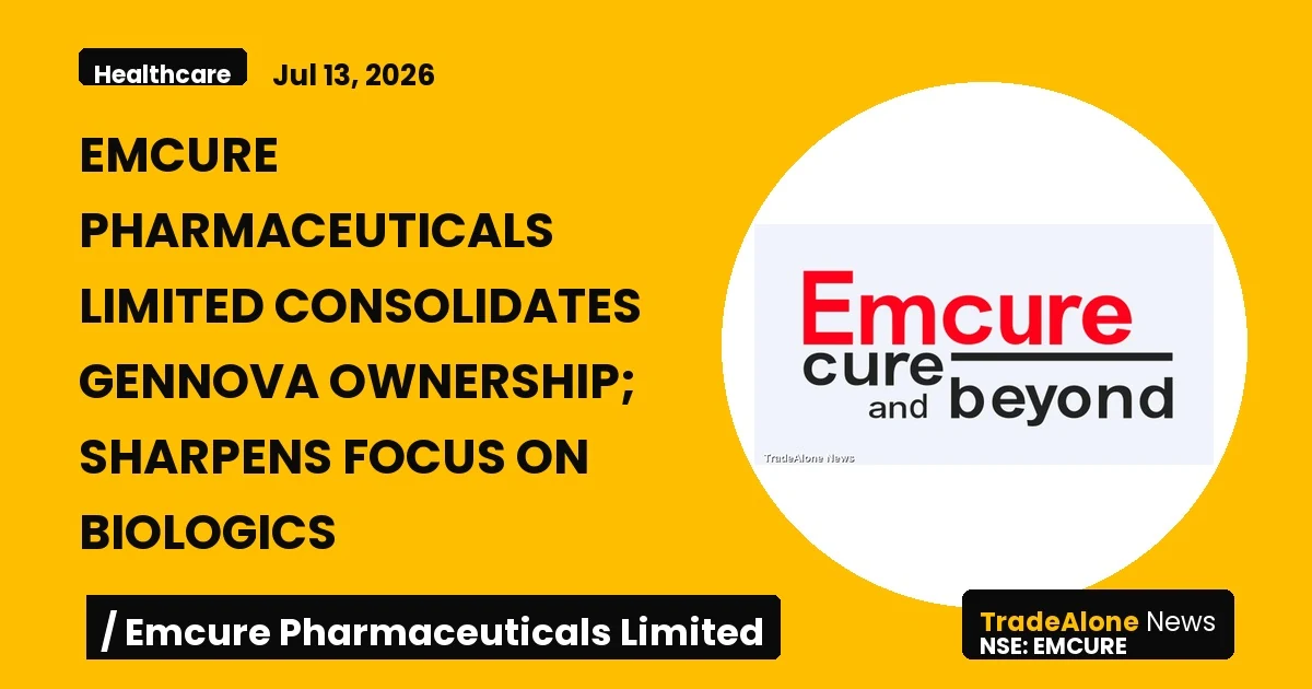 Emcure Pharmaceuticals Limited Emcure July 2026