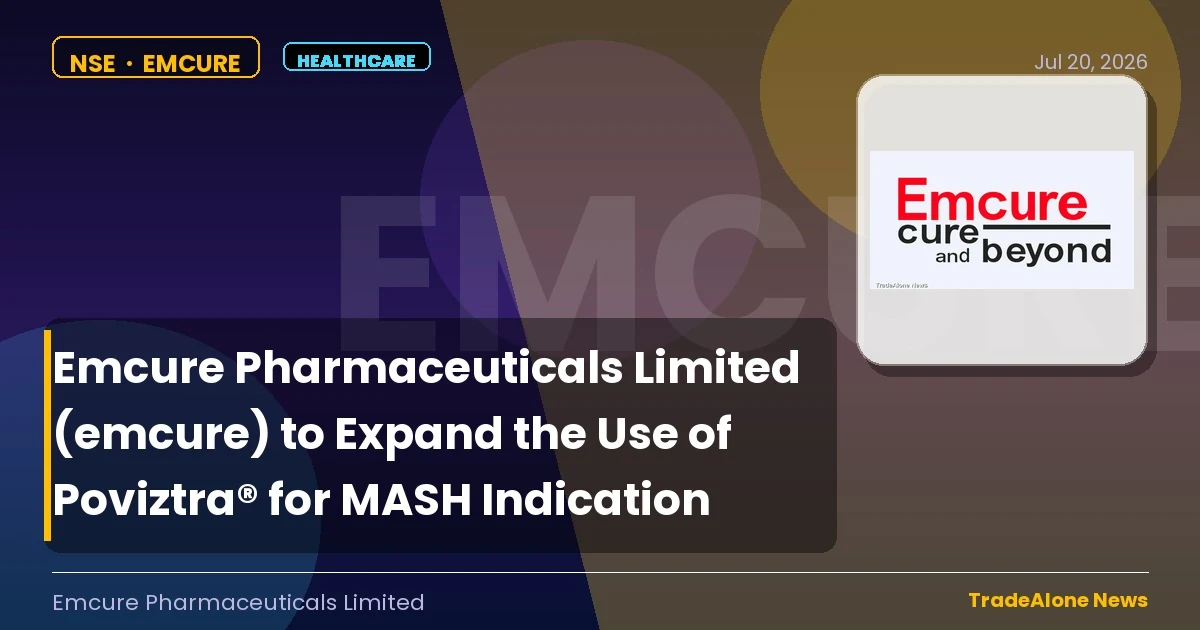 Emcure Pharmaceuticals Limited Emcure Expansion Poviztra® MASH