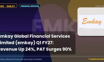 Emkay Global Financial Services Limited EMKAY Q1 FY27 Results
