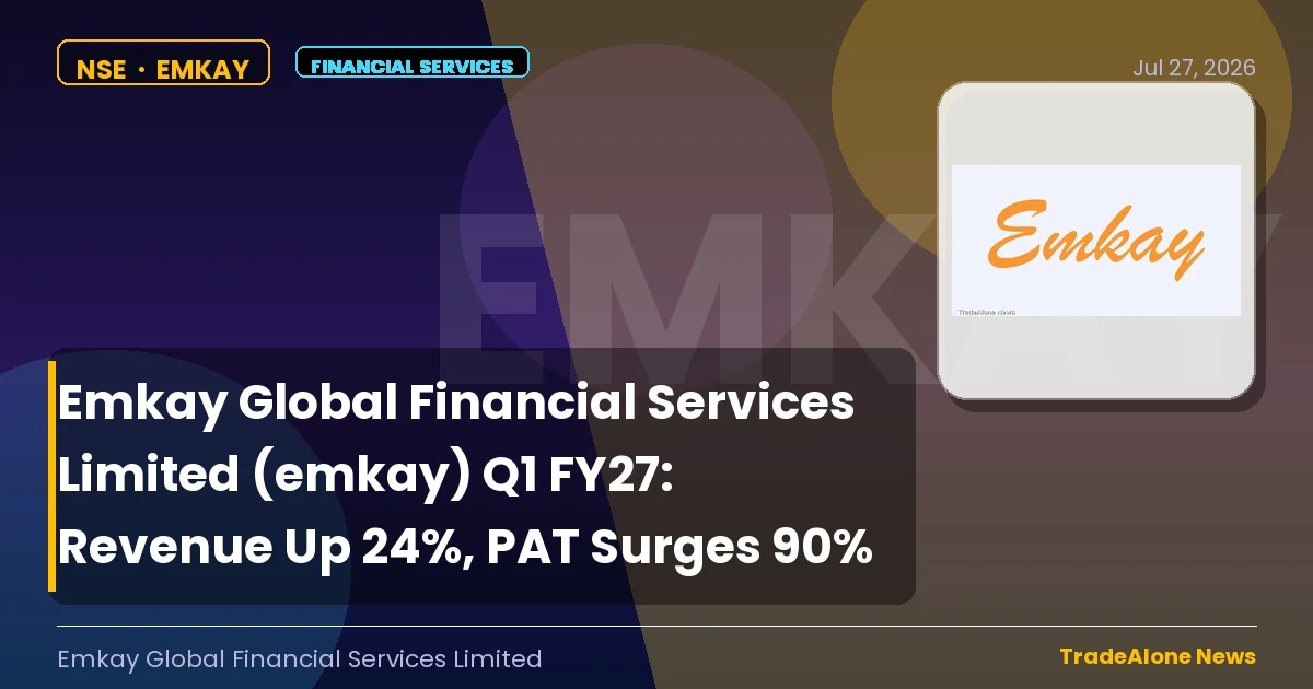 Emkay Global Financial Services Limited EMKAY Q1 FY27 Results