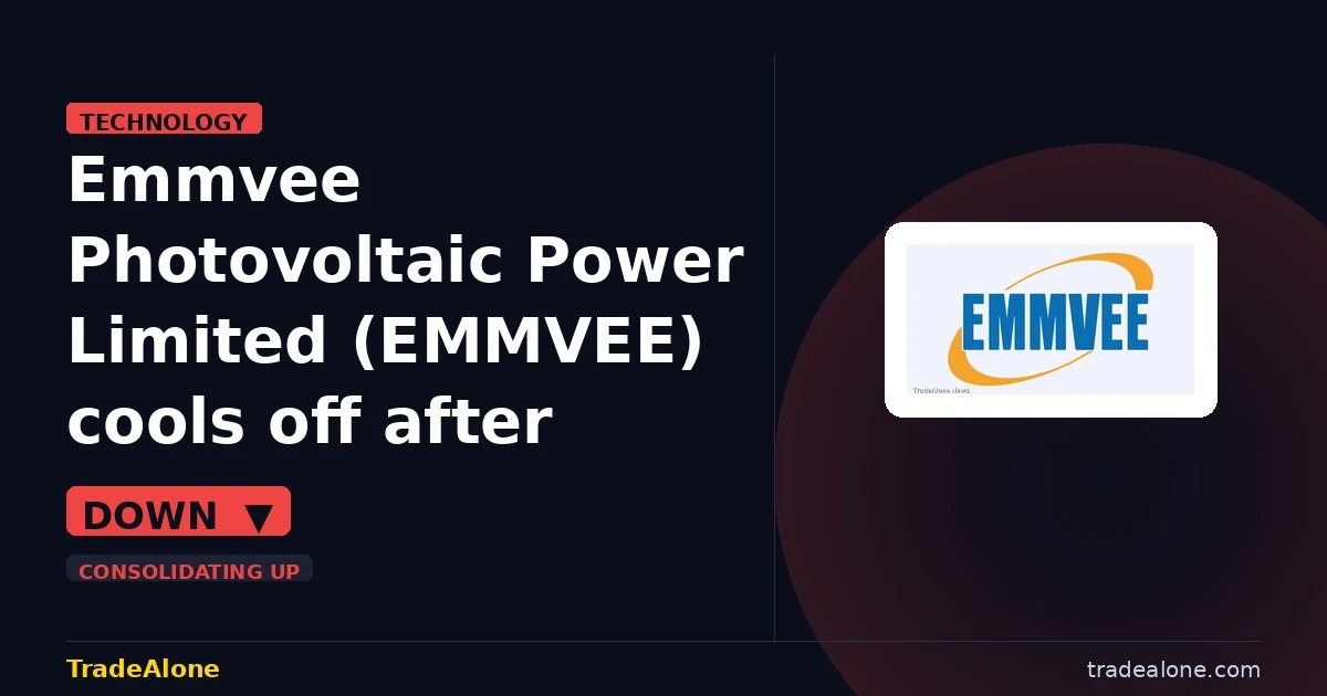 Emmvee Photovoltaic Power Limited EMMVEE pulls back from breakout highs