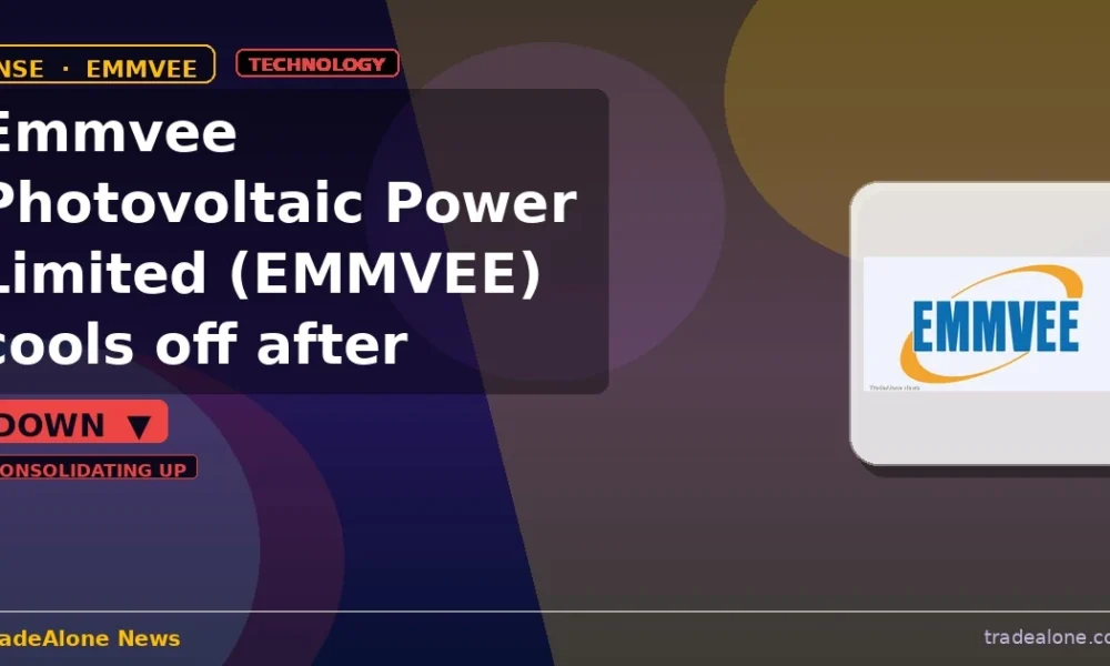 Emmvee Photovoltaic Power Limited EMMVEE pulls back from breakout highs