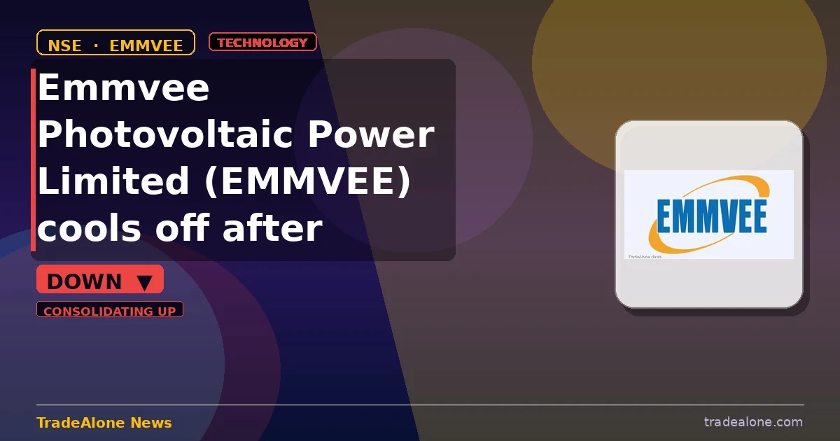 Emmvee Photovoltaic Power Limited EMMVEE pulls back from breakout highs