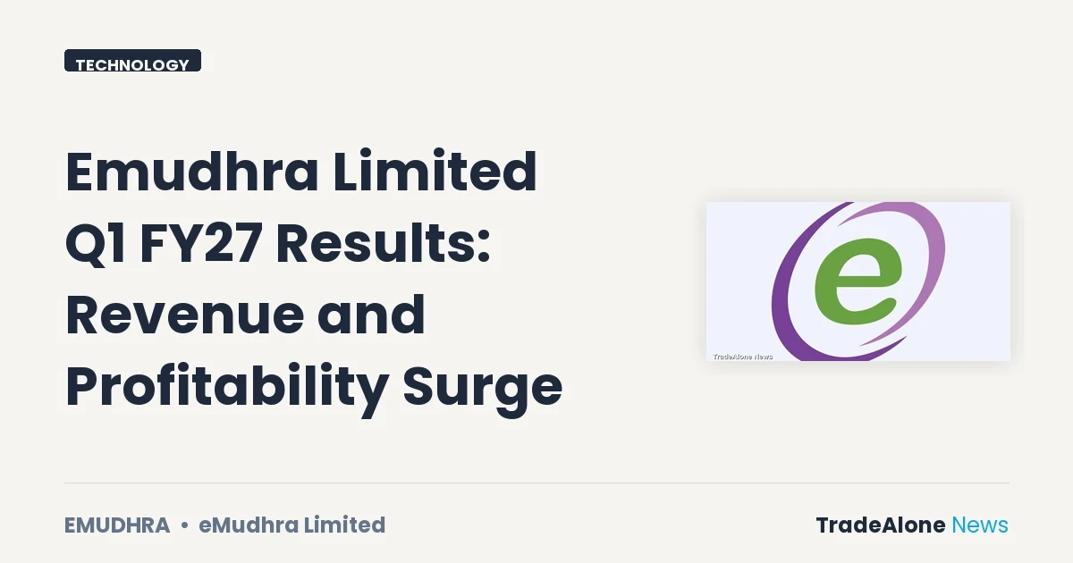 Emudhra Limited Emudhra Q1 FY27 Results