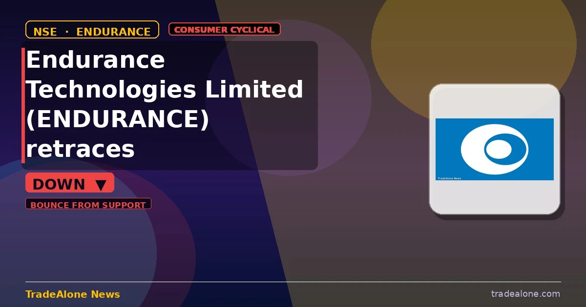 Endurance Technologies Limited ENDURANCE pulls back from breakout highs
