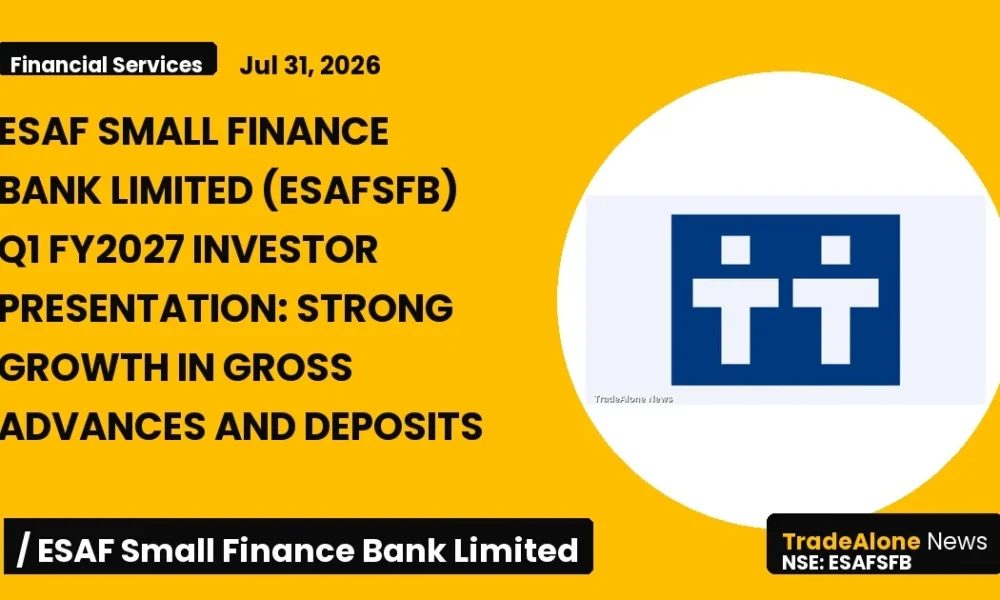 Esaf Small Finance Bank Limited Esafsfb Q1 Fy2027 Results
