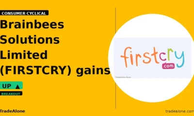 Brainbees Solutions Limited FIRSTCRY gains 5% intraday