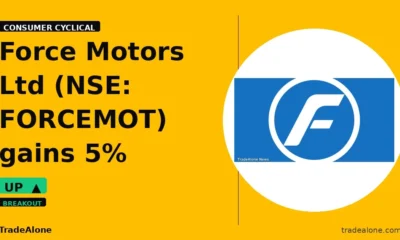 Force Motors Ltd FORCEMOT gains 5% intraday