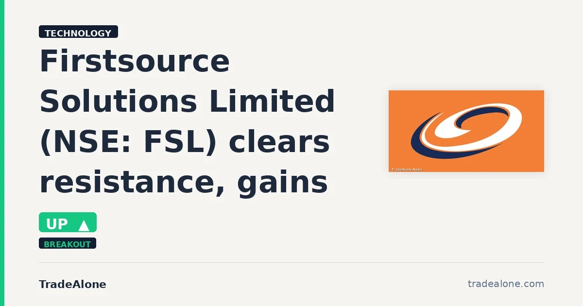 Firstsource Solutions Limited FSL clears resistance