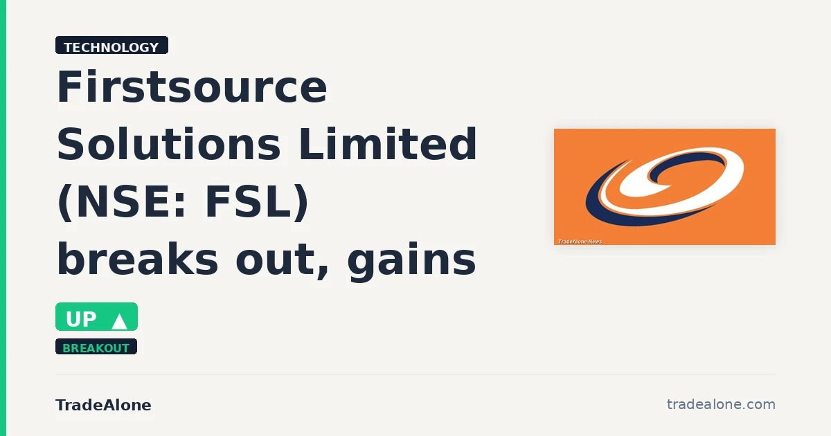 Firstsource Solutions Limited FSL breaks out